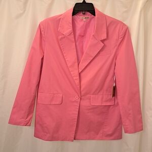 NWT Elegant SZ M lined Pink Women's Jacket Blazer